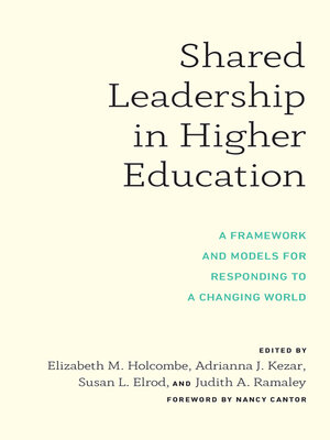 cover image of Shared Leadership in Higher Education